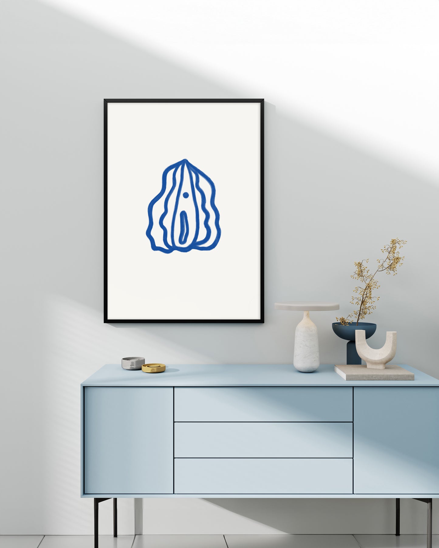 Vulva | Blå | 50X70 cm